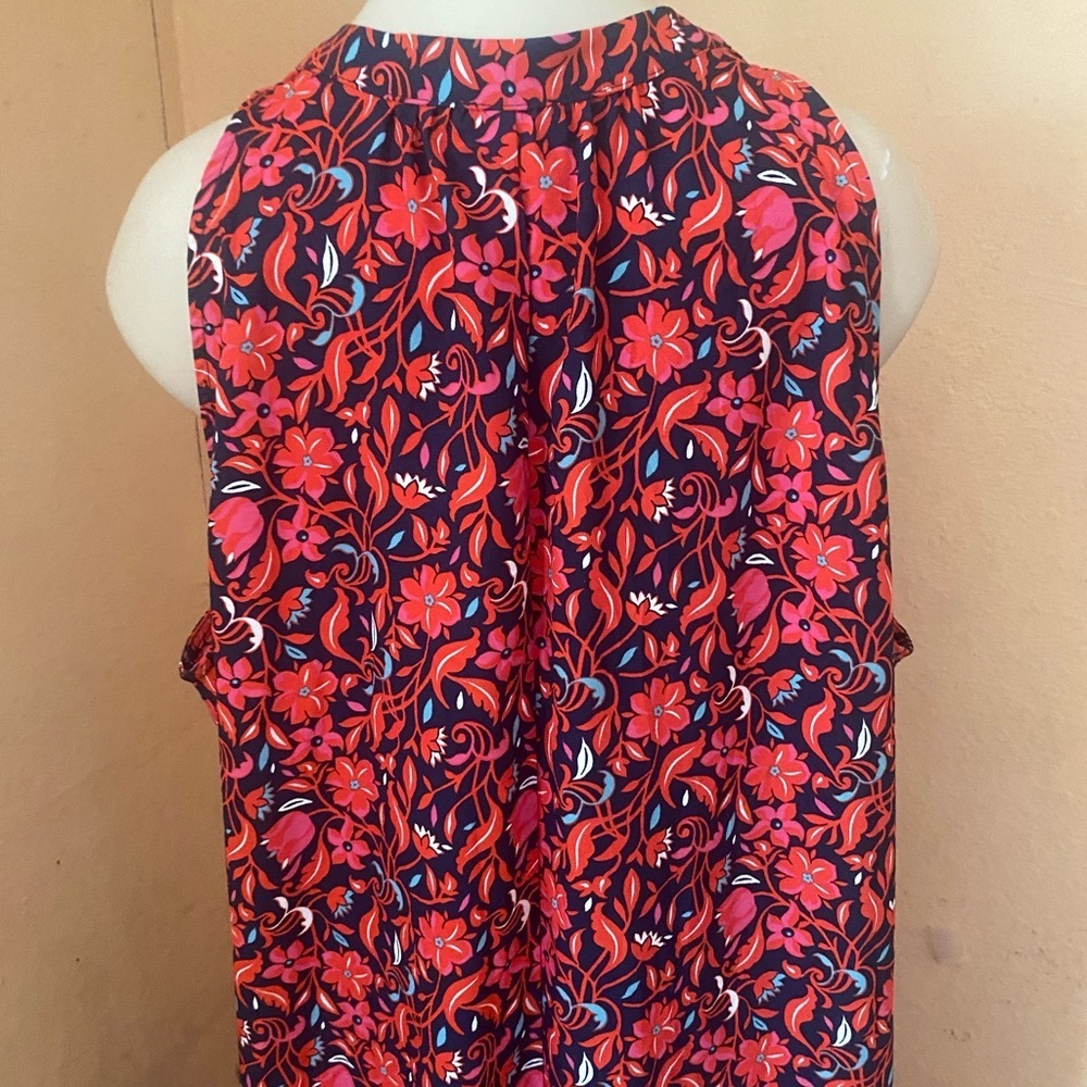 Ann Taylor Red and Blue Floral Dress - Picture 4 of 12